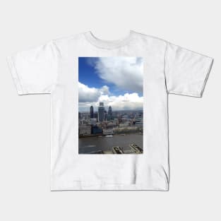 London City Skyline Cityscape England Kids T-Shirt